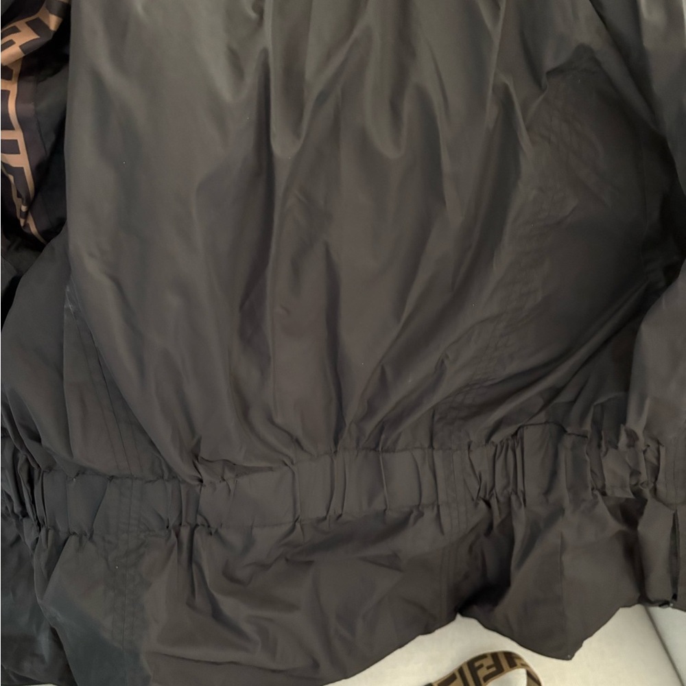 Fendi Women's Black and Brown Monogram Puffer Jacket - Picture 4 of 8